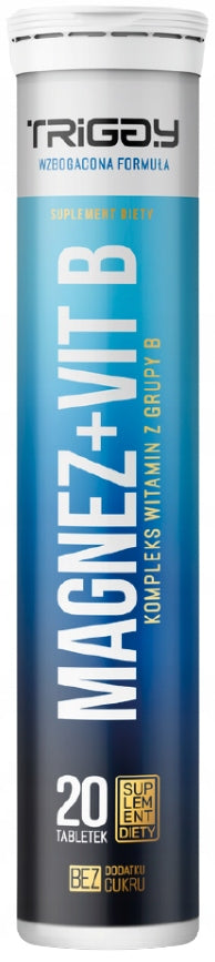 Triggy Magnesium + Vitamin B blackcurrant 20 tab. mouss.