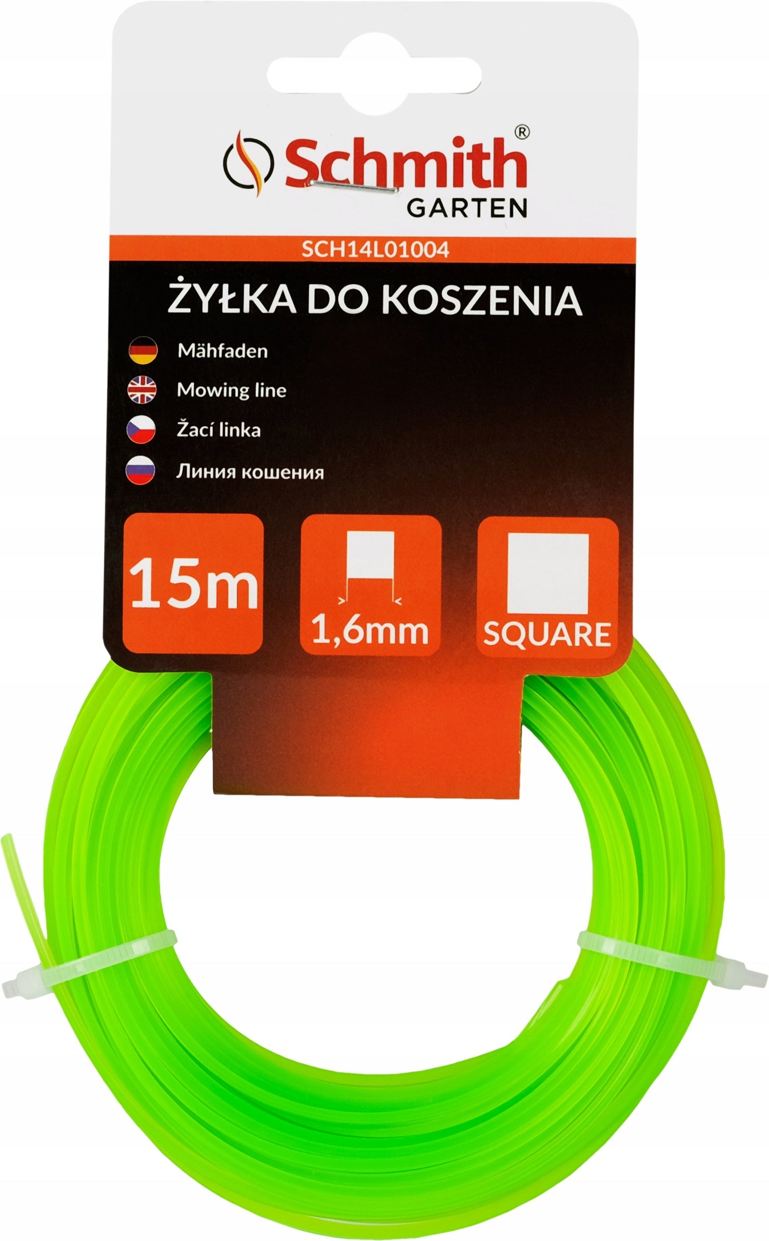Trimmer Scythe Fishing Line Square 1.6mm 15m Schmith