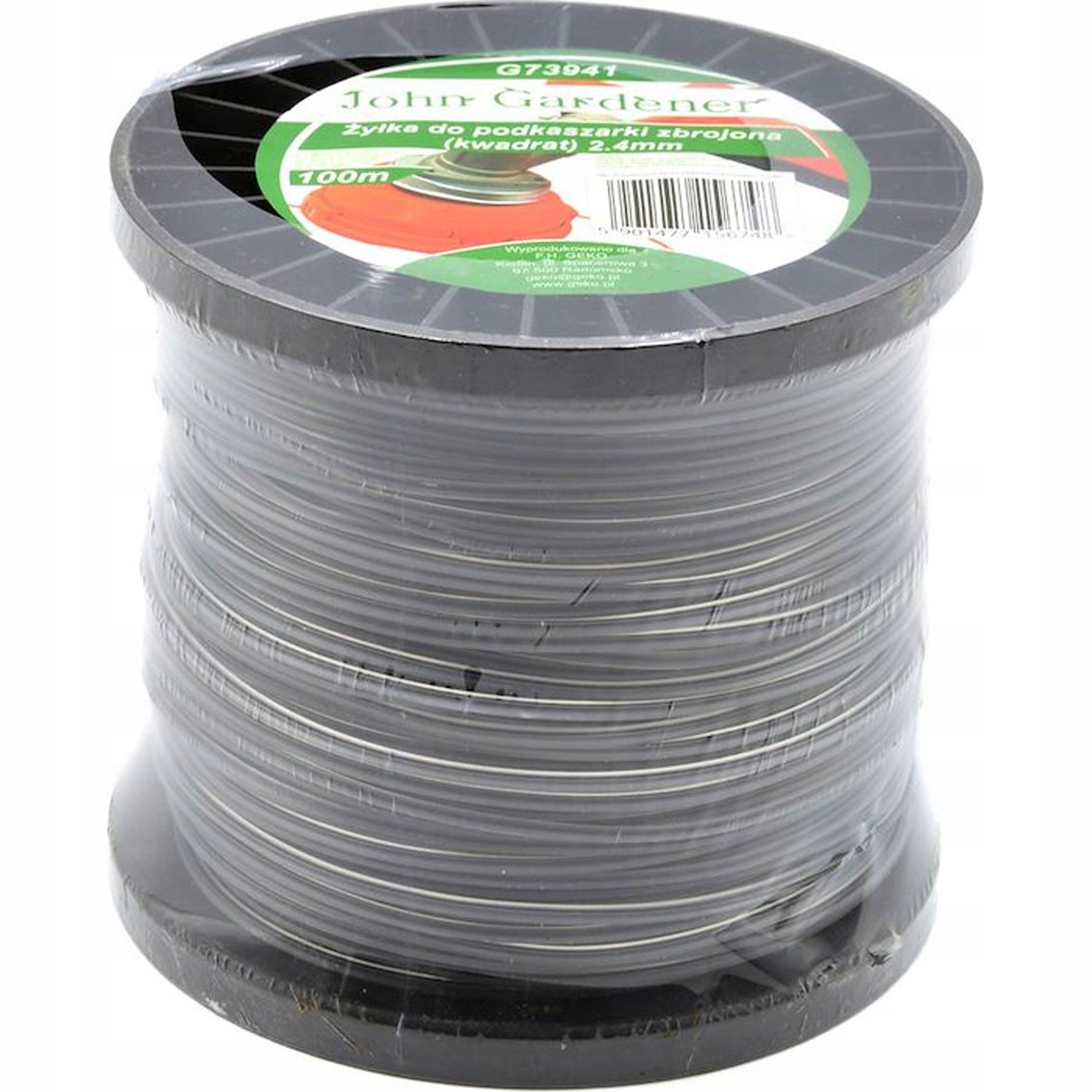 Trimmer line 2,4mm 100m square reinforced John Gardener