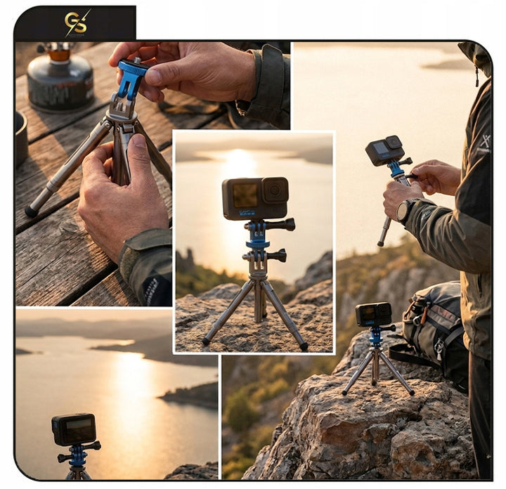 Tripod Adapter 1/4" Screw for GoPro Hero 13 12 11 10 9 8 7 6 5 Manufacturer code Adapter statywowy śruba do kamer gopro dji