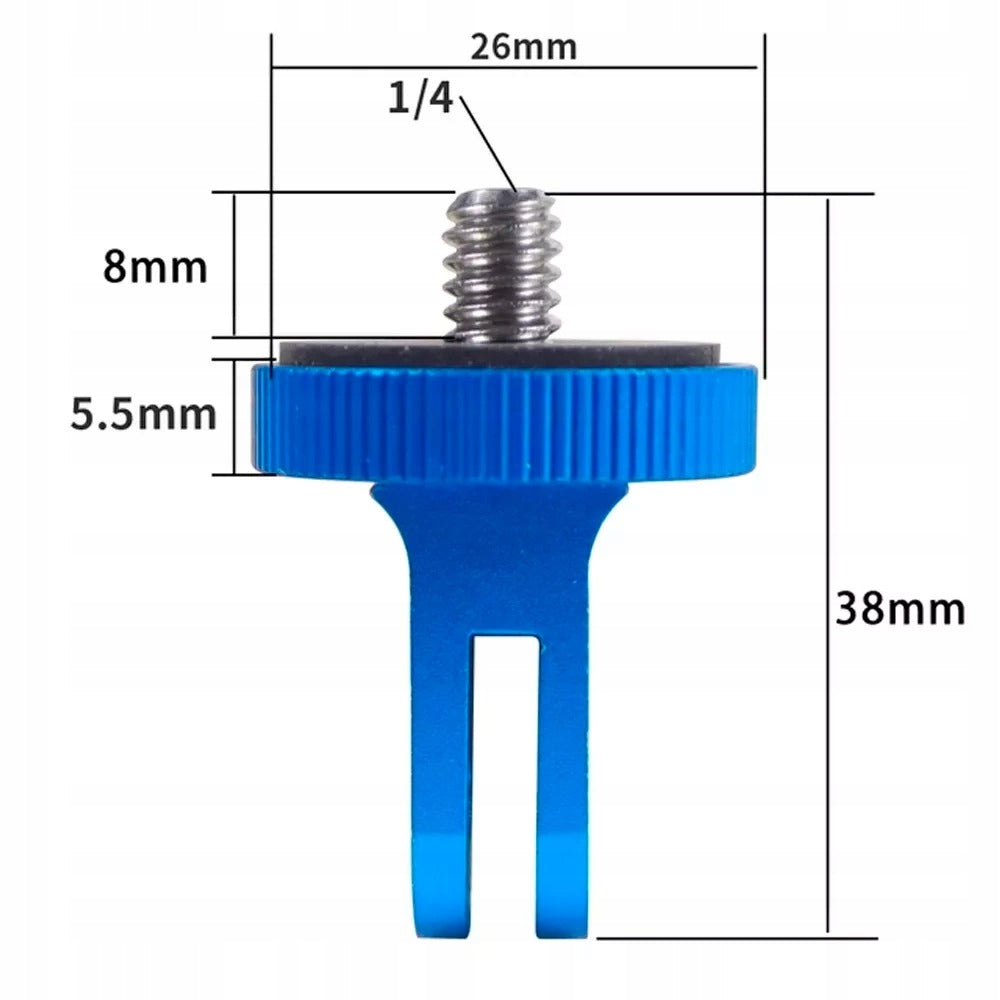 Tripod Adapter 1/4" Screw for GoPro Hero 13 12 11 10 9 8 7 6 5 Packaging status original