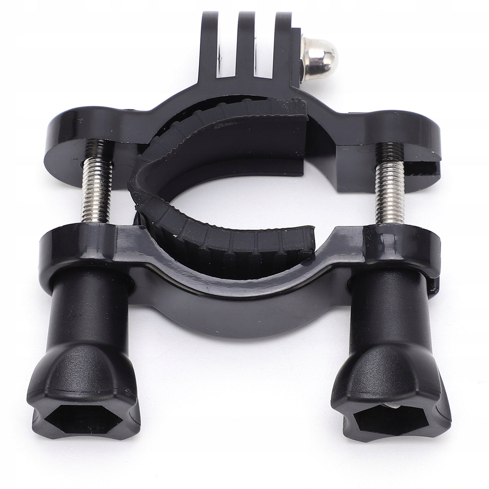 Tripod clamp for bicycle seat post, bicycle handlebar, tripod seat post, u