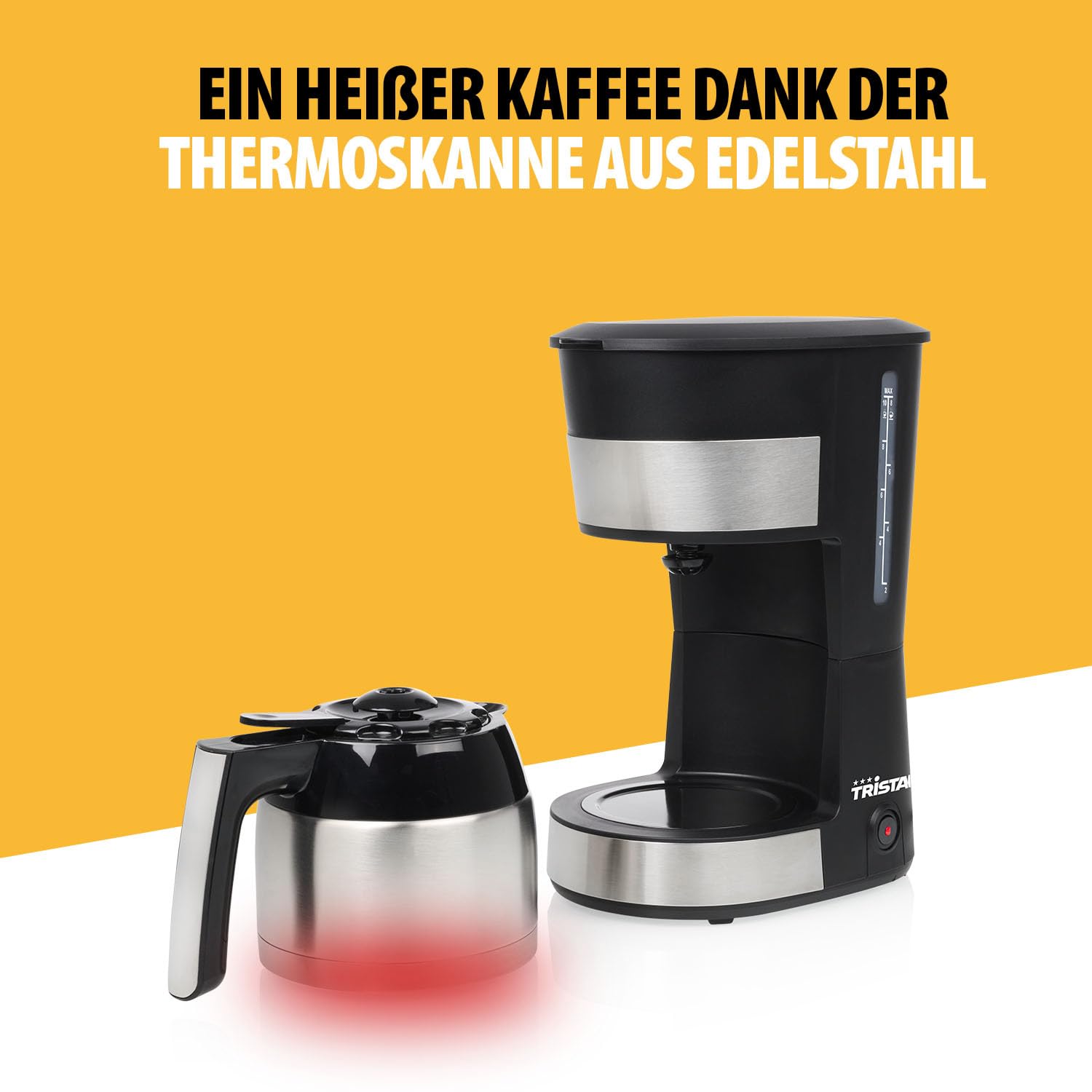 Tristar CM-1283 Coffeemaker 900 W Stainless Steel 8-10 Cups Brand Tristar