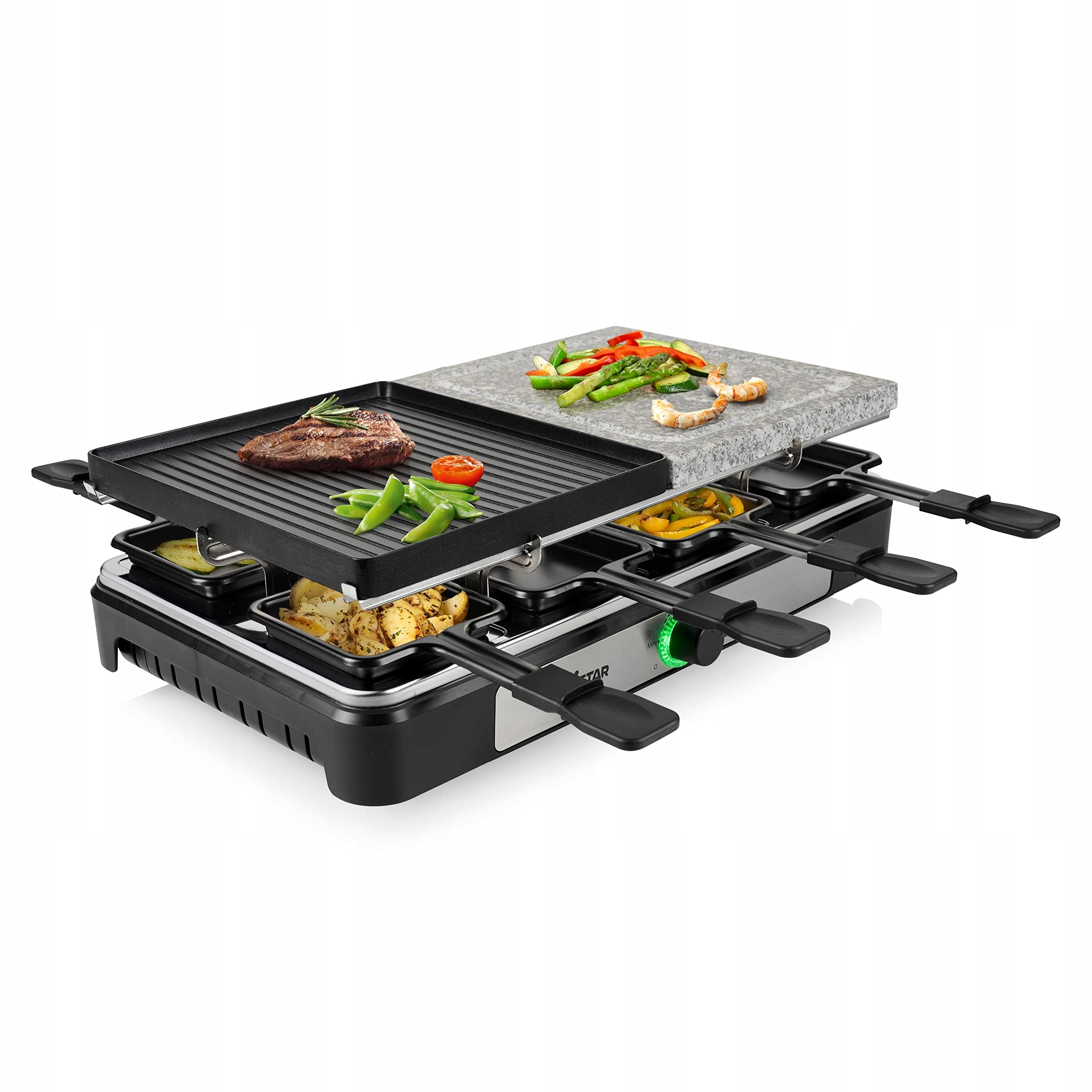 Tristar Raclette grill RA-2747 4in1 stone grill teppanyaki 8 people 1 Power rating 1400 W