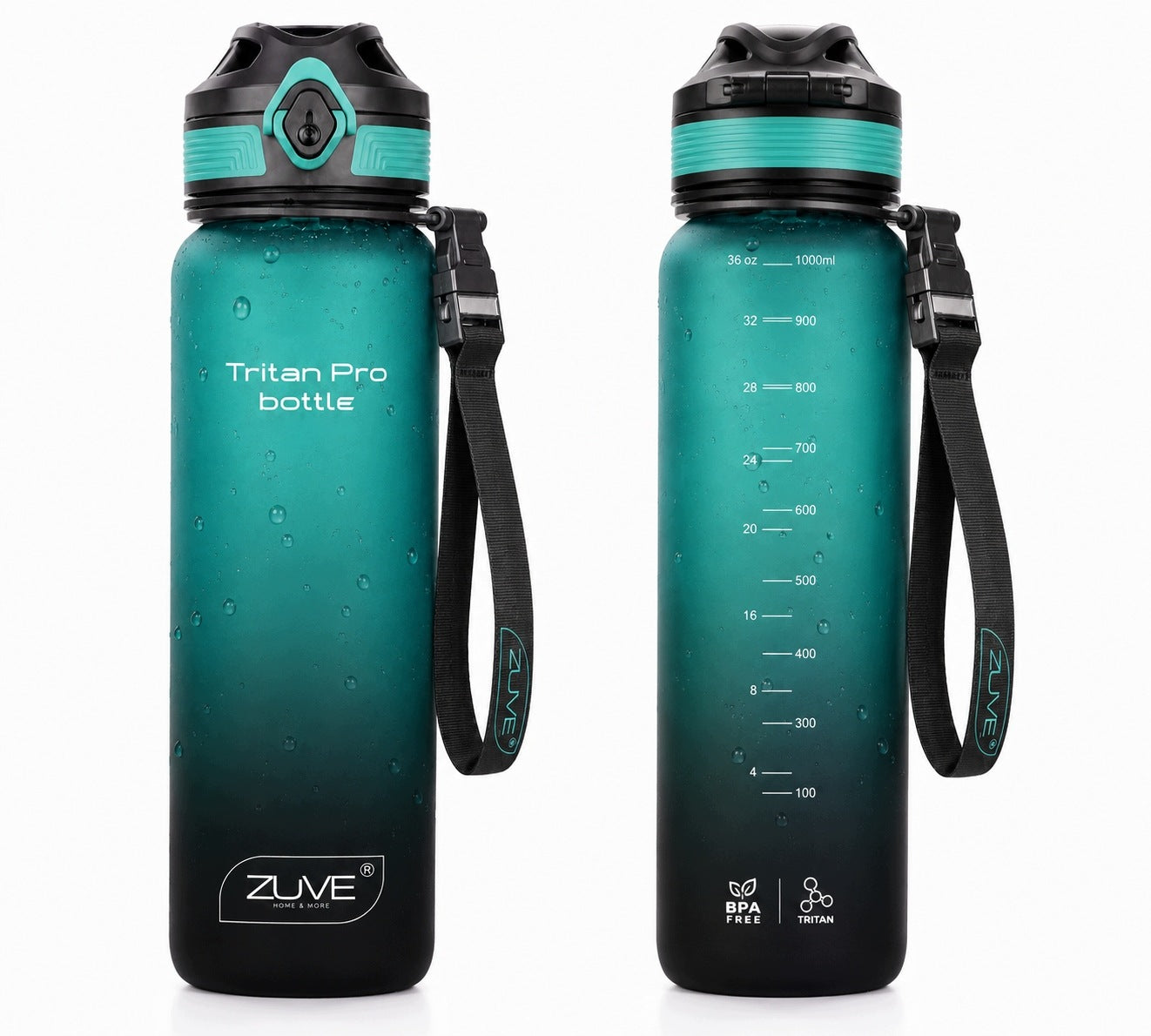 Tritan Bottle 1000 ml TritanPro BPA Free Bottle BOTTLE original ZUVE Manufacturer code Zuve Tritan ProBottle - Bidon Tritanowy