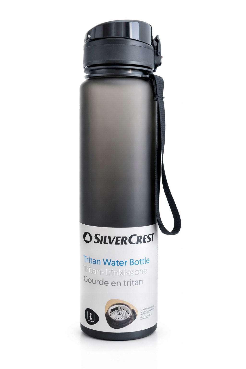 Tritan Bottle SilverCrest 1L Water Bottle BPA Free Manufacturer code 525190