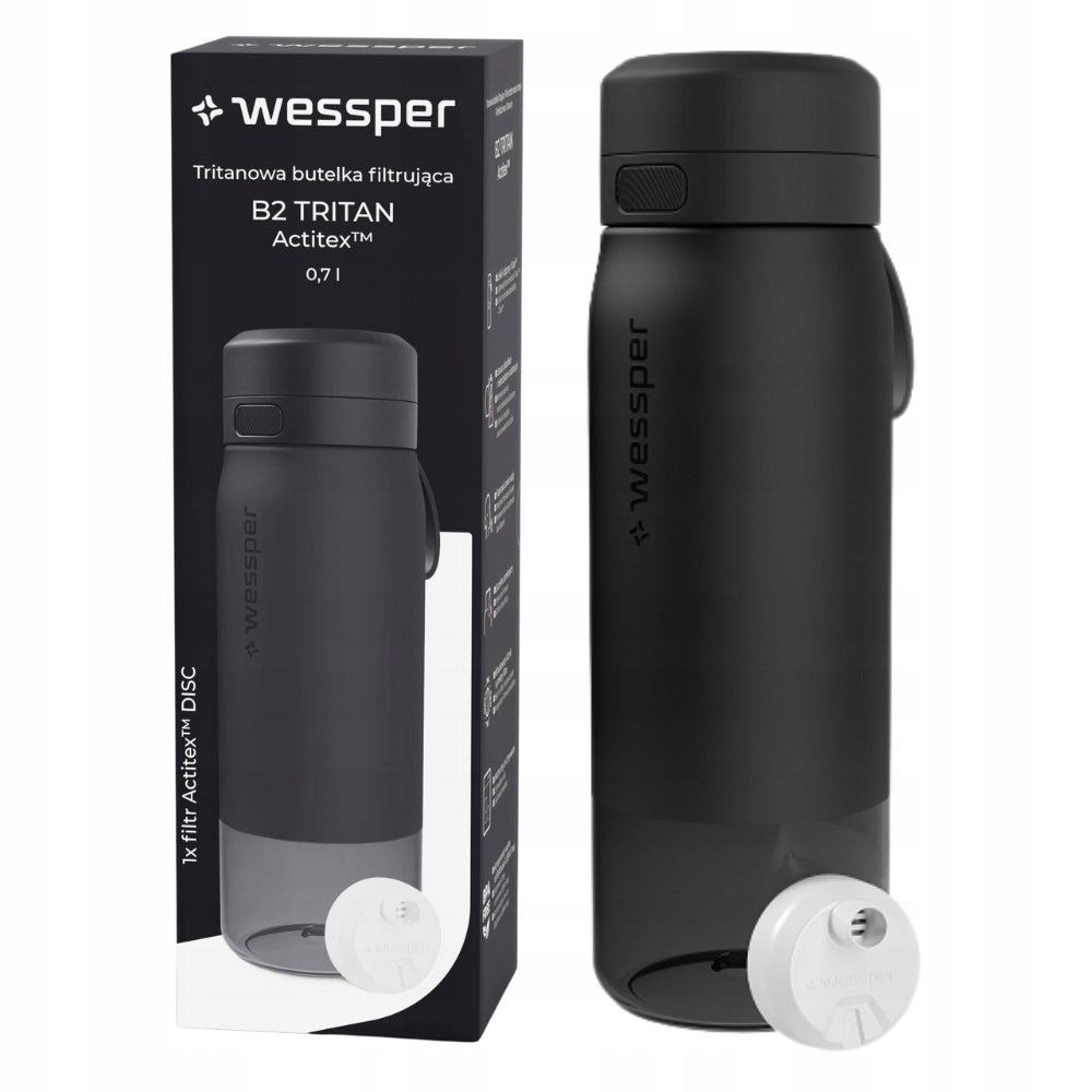 Tritan filter bottle B2 TRITAN 0,7l Wessper - Black