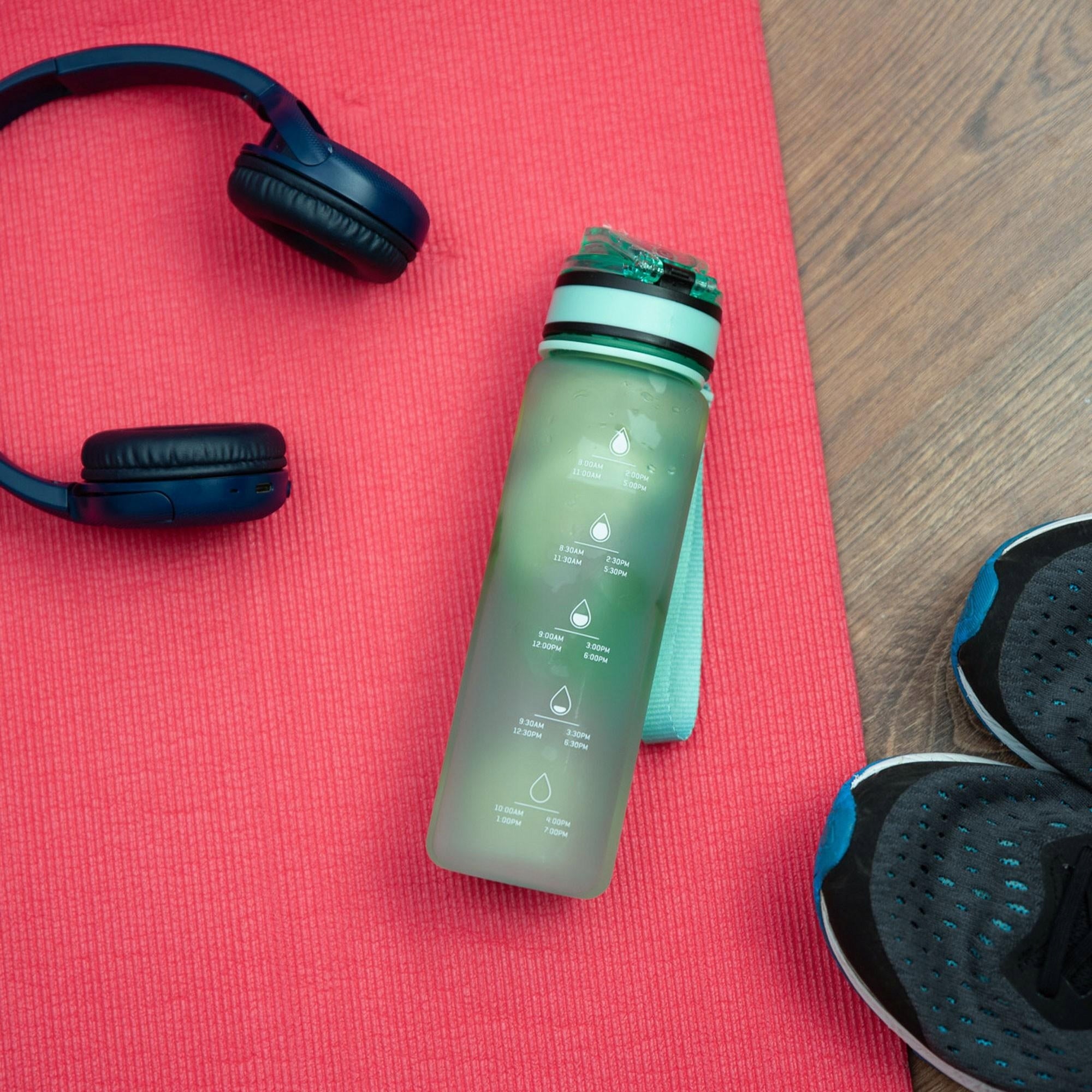 Tritan water bottle 500 ml water bottle with measuring cup Wessper Tritan sealed Model Activemax Triline