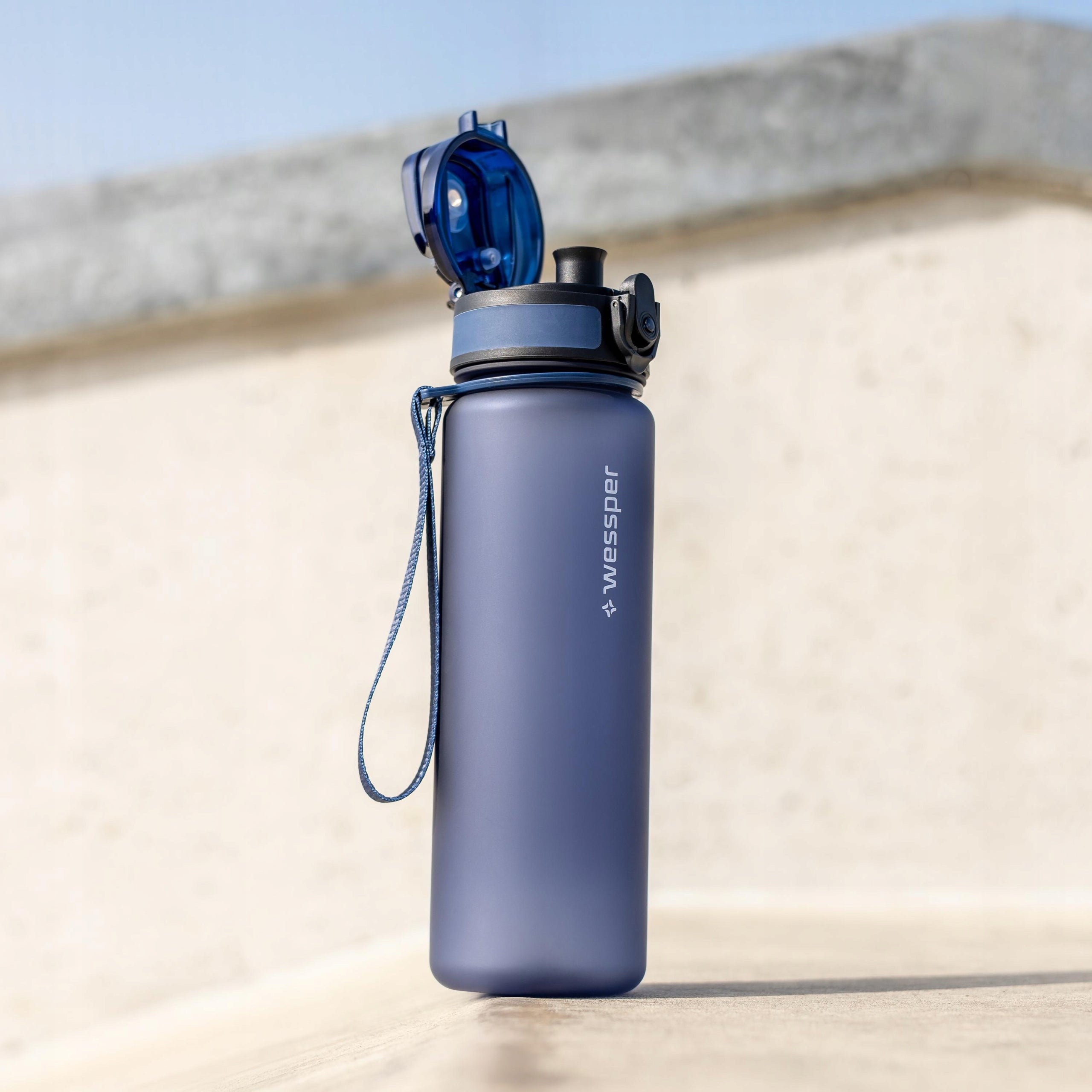 Tritan water bottle | Water bottle Wessper 1000 ml with mouthpiece 1l Brand Wessper