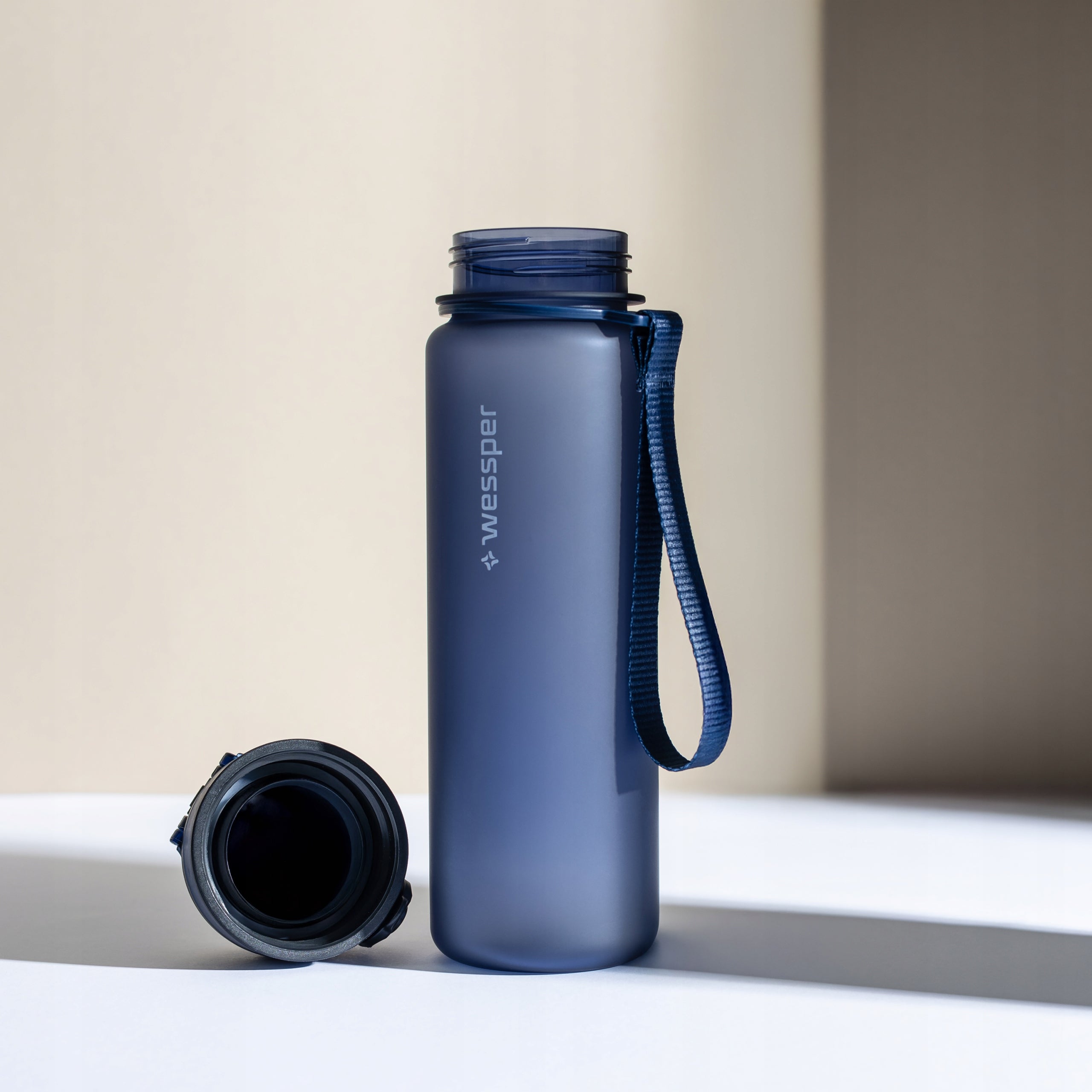 Tritan water bottle | Water bottle Wessper 1000 ml with mouthpiece 1l Volume 1000 ml