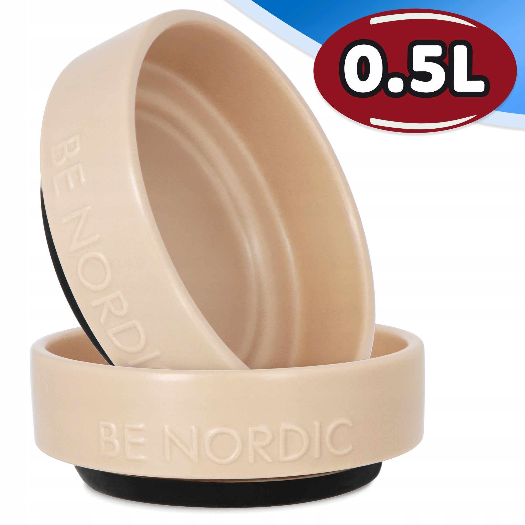 Trixie BE NORDIC dog bowl taupe ceramic/rubber 0,5l/o 16cm EAN (GTIN) 4011905245263