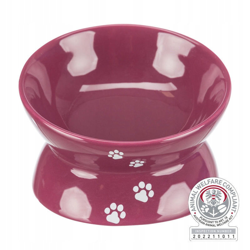 Trixie Cat Bowl Purple Ceramic 0,15l/13cm Raised
