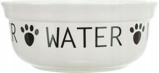 Trixie Ceramic Bowl Water for Dog White/Black 2.6l/25cm Manufacturer code 4047974244883