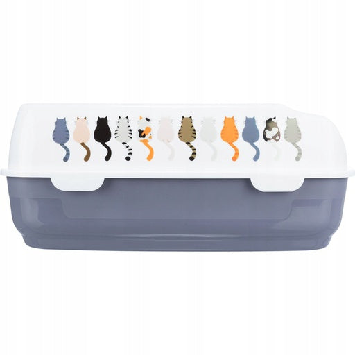 Trixie Delio cat litter box with high rim grey 35x20x48cm Brand Trixie
