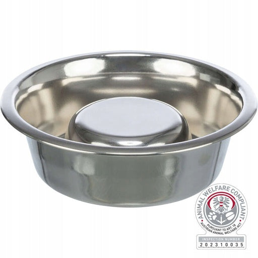 Trixie Dog Bowl Slow Feeding Stainless Steel 1,1l/21cm