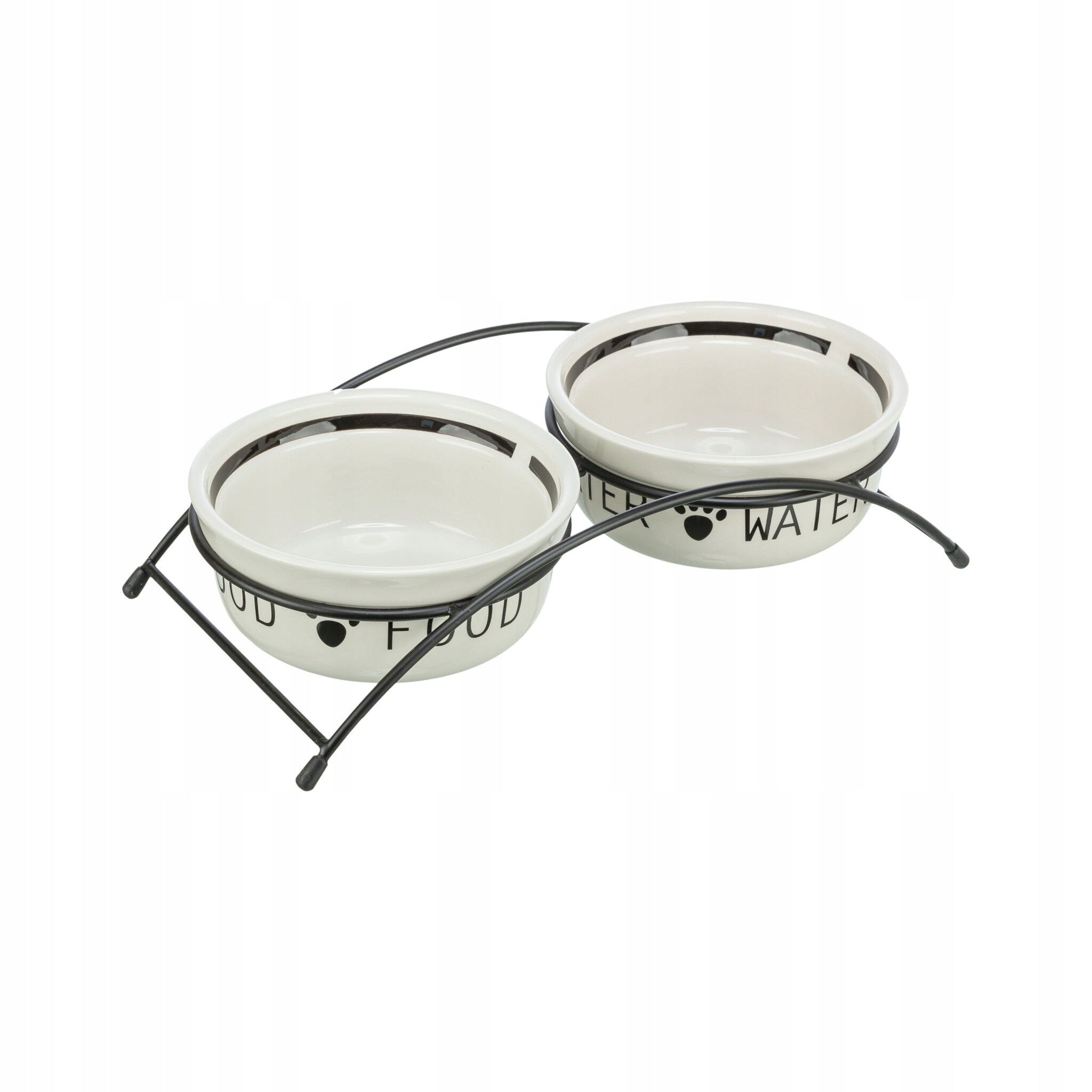 Trixie Dog Ceramic Bowl Set on Stand Eat on Feet 2 x 0.6 l Trade name ZESTAW MISEK