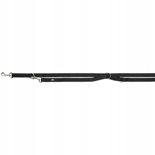 Trixie Double leash 2m/15mm black nylon