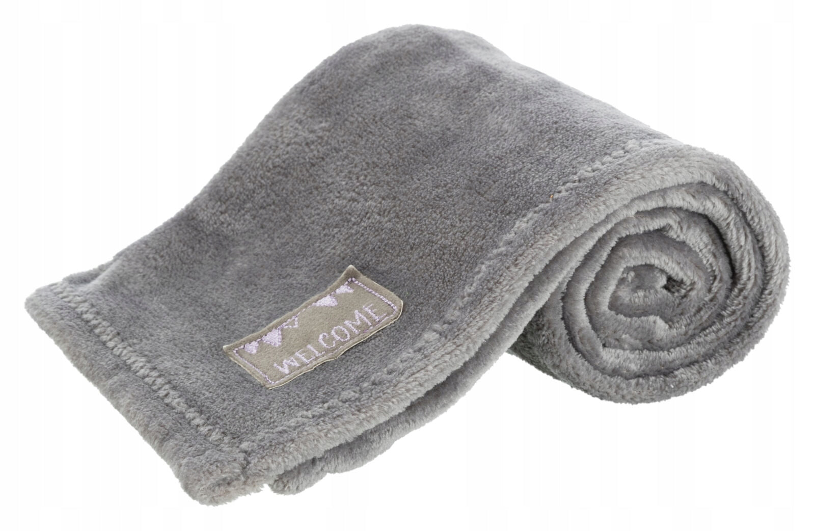 Trixie Junior Rabbit Set with Blanket, Plush, 75 x 50 cm, Grey/Lilac Length 75 cm