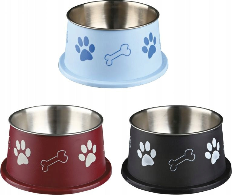 Trixie METAL BOWL WITH PLASTIC COATING 0,9l 15 cm