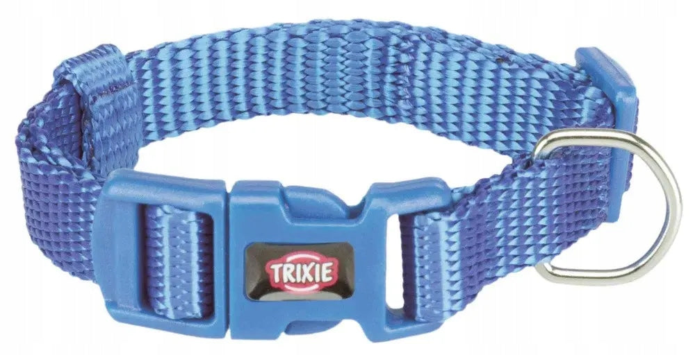Trixie - Premium adjustable collar, nylon S-M blue
