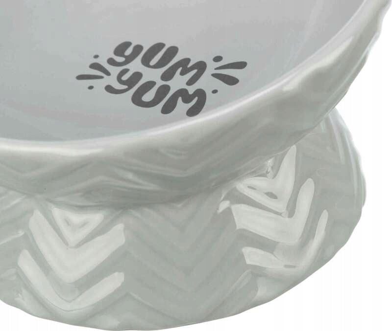 Trixie Raised bowl for dog ceramic grey 0.35l/17cm Product weight with unit packaging 0.3 kg