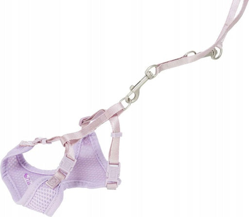 Trixie Soft Harness with Lanyard Junior 26-34cm/10mm 2,00m lilac Product weight with unit packaging 0.2 kg