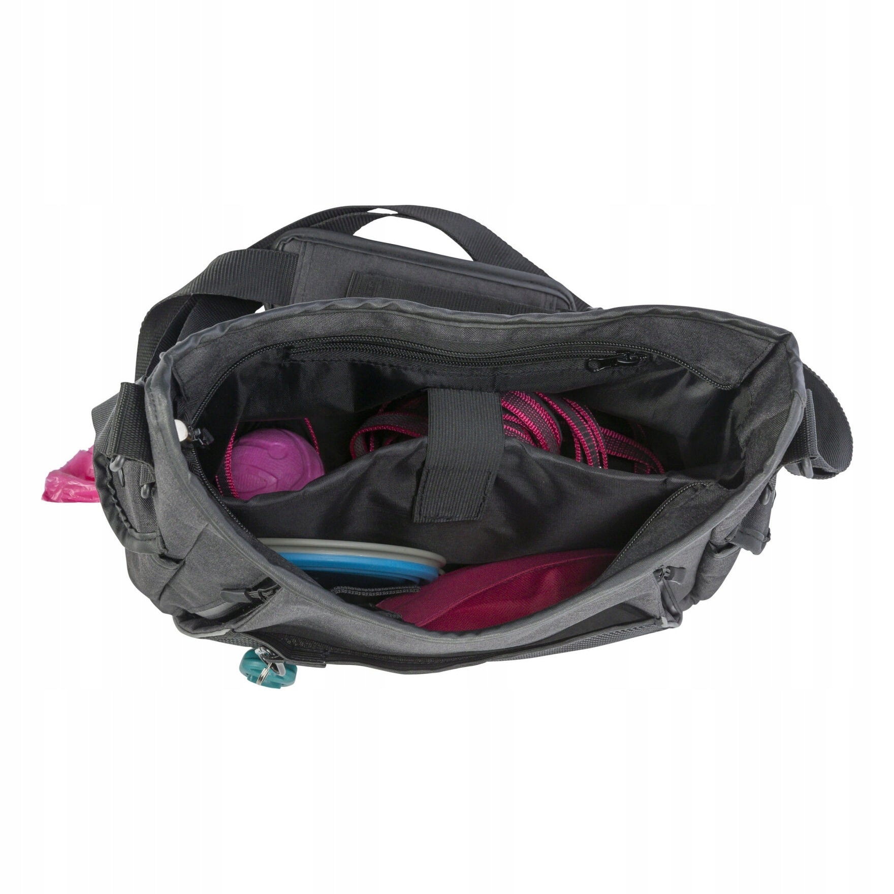 Trixie Walk and dummy walking bag for accessories anthracite 34x29x9cm Color black