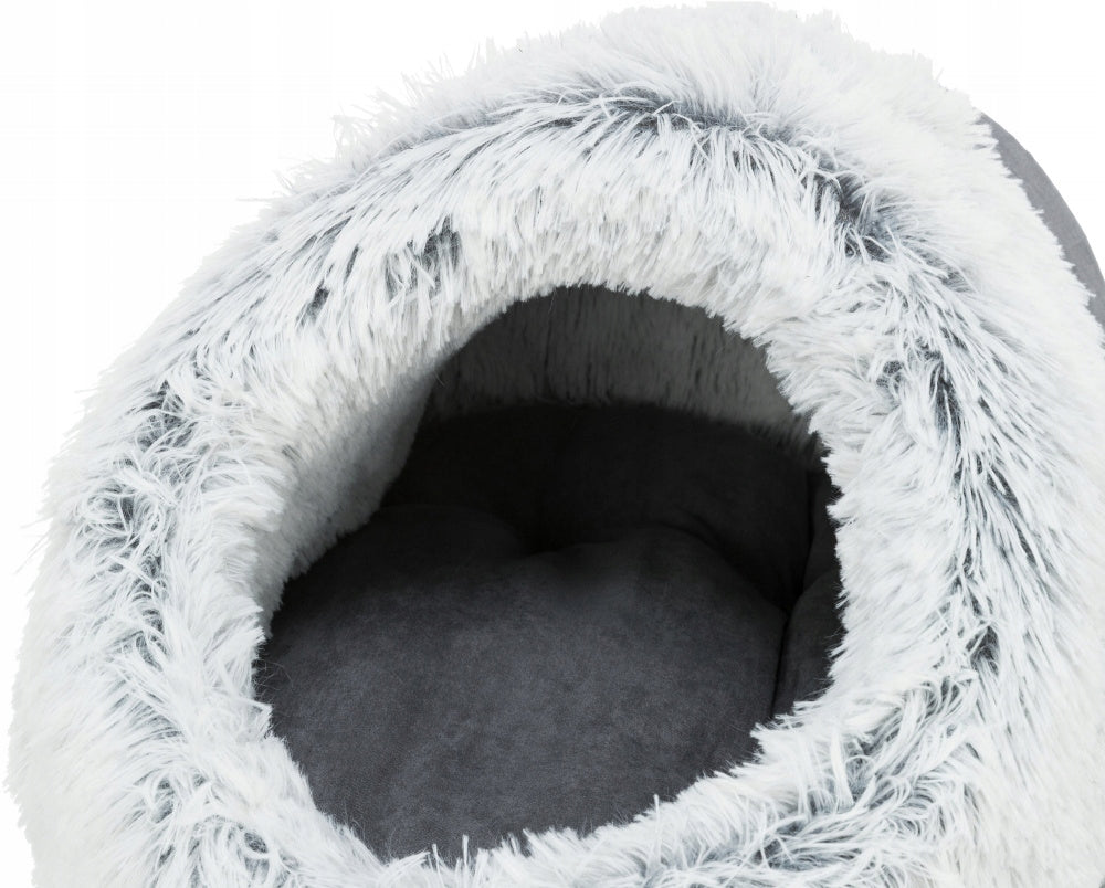 Trixie closed bed white and grey Color gray