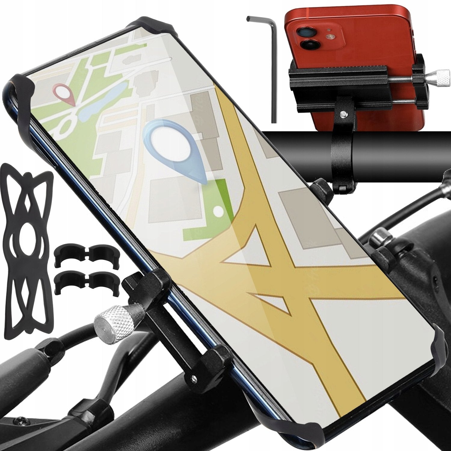 Trizand 18282 Držák na kolo na telefon ALU HQ černý EAN (GTIN) 5904576552053