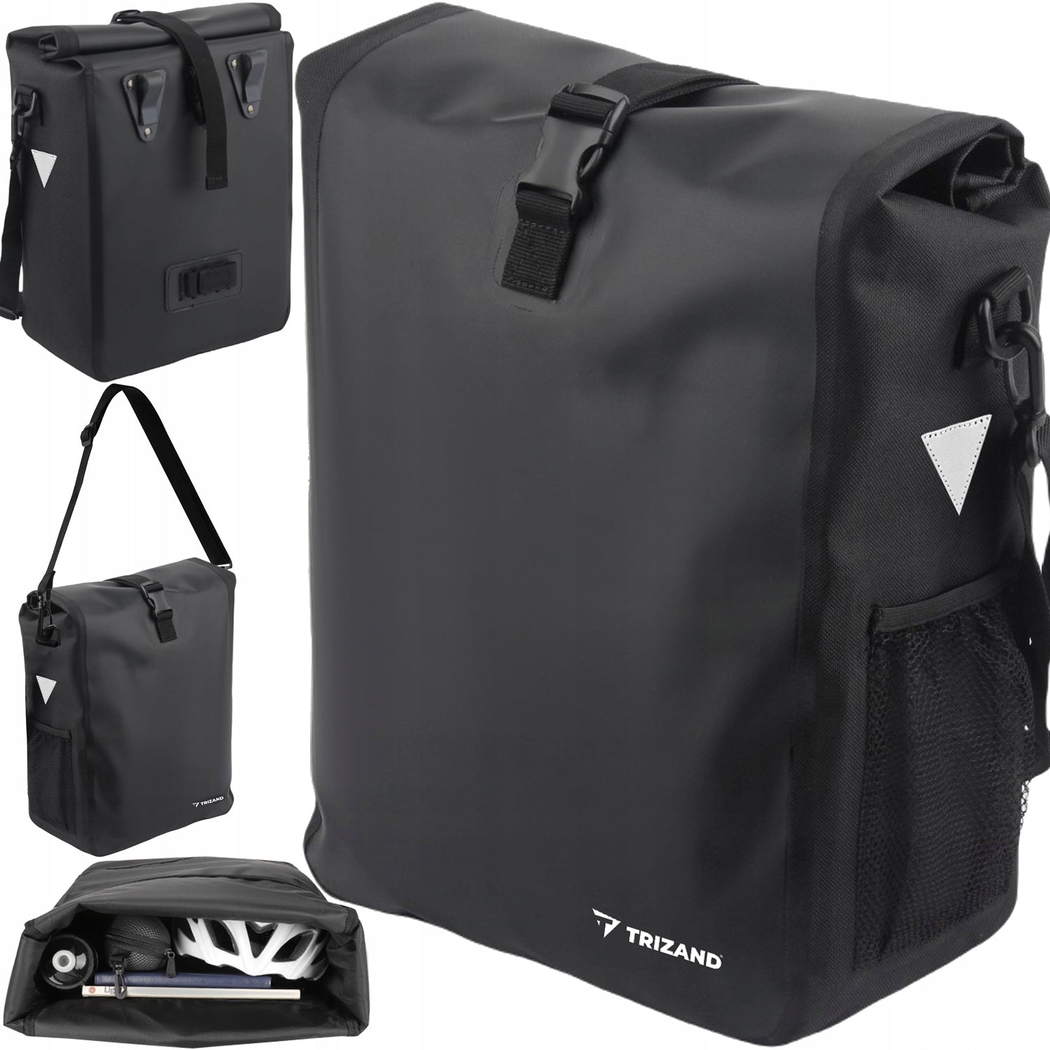 Trizand Rear Bike Pouch for Luggage Rack Waterproof Bike Bag 15l