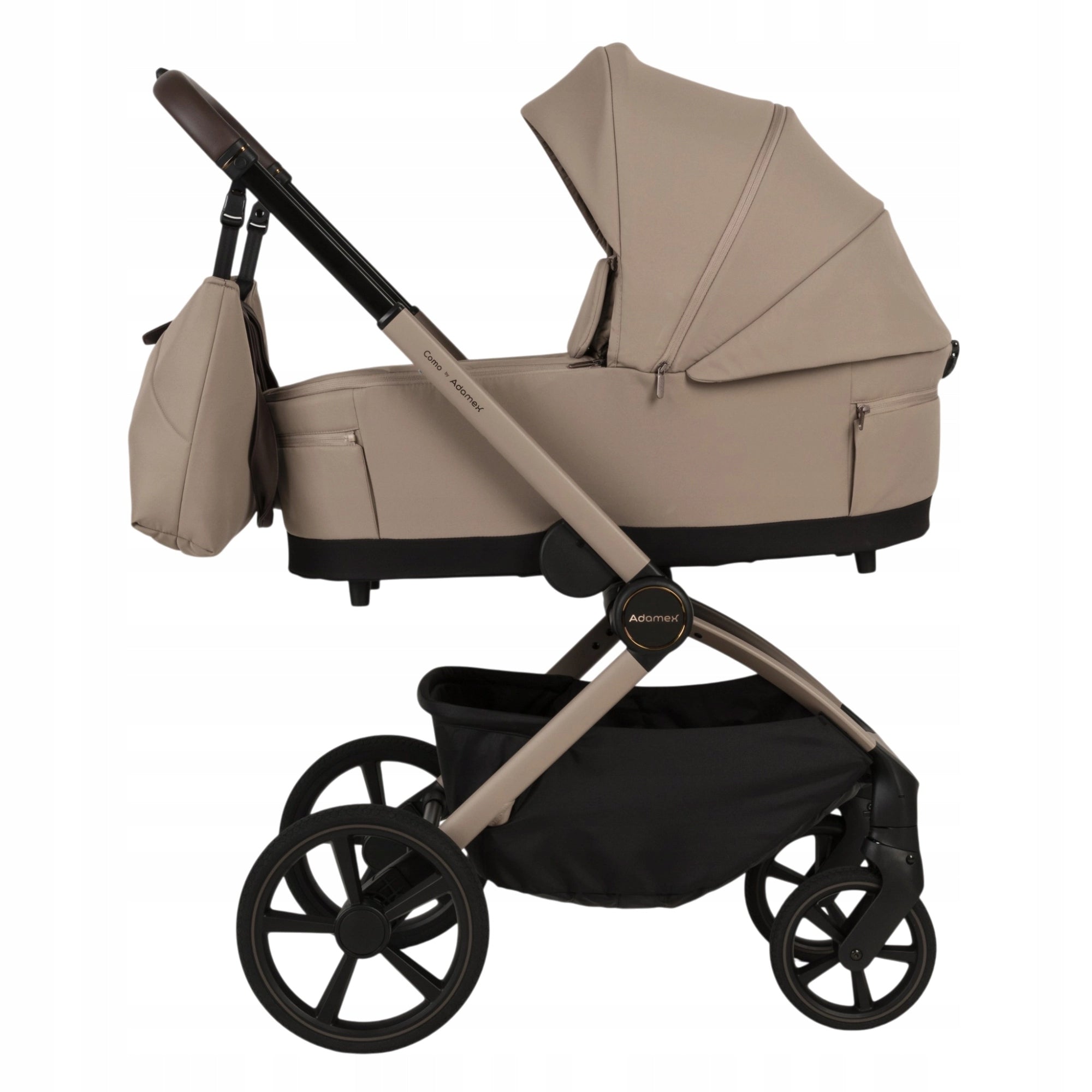 Trolley Adamex Como 2in1 Natura Latte folding gondola stroller adapters Brand Adamex