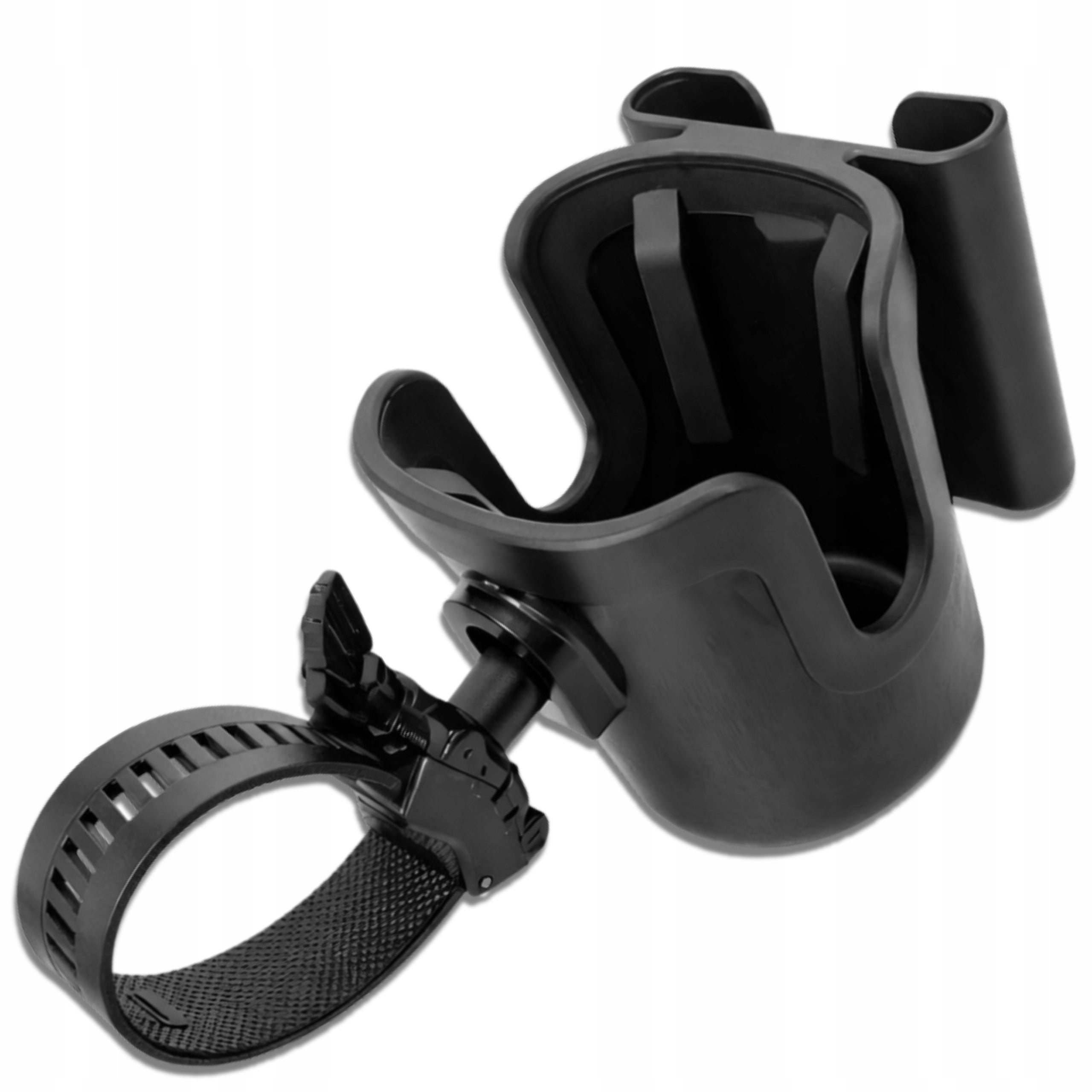 Trolley Holder Bottle Cup Universal Phone Black Bottle 2in1
