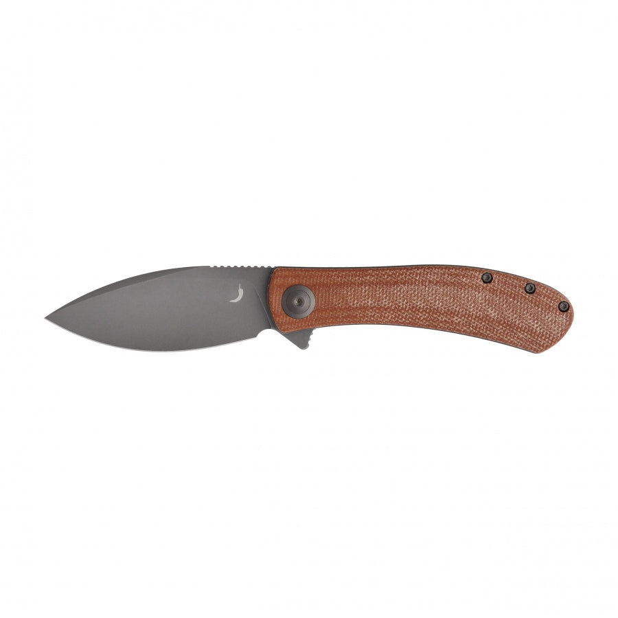 Trollsky Knives Mandu Folding Knife Brown/Steel Micarta Blade
