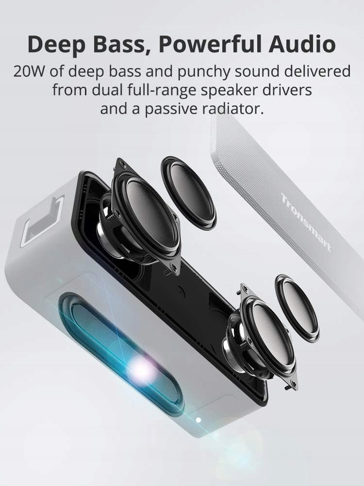 Tronsmart Element T2 Plus Speaker 20W Bluetooth 5.0 Waterproof IPX7 Brand Tronsmart