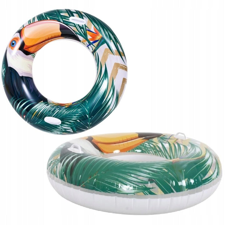 Tropical Swimming Wheel Flamingo Toucan 115cm Jilong Color multicolor