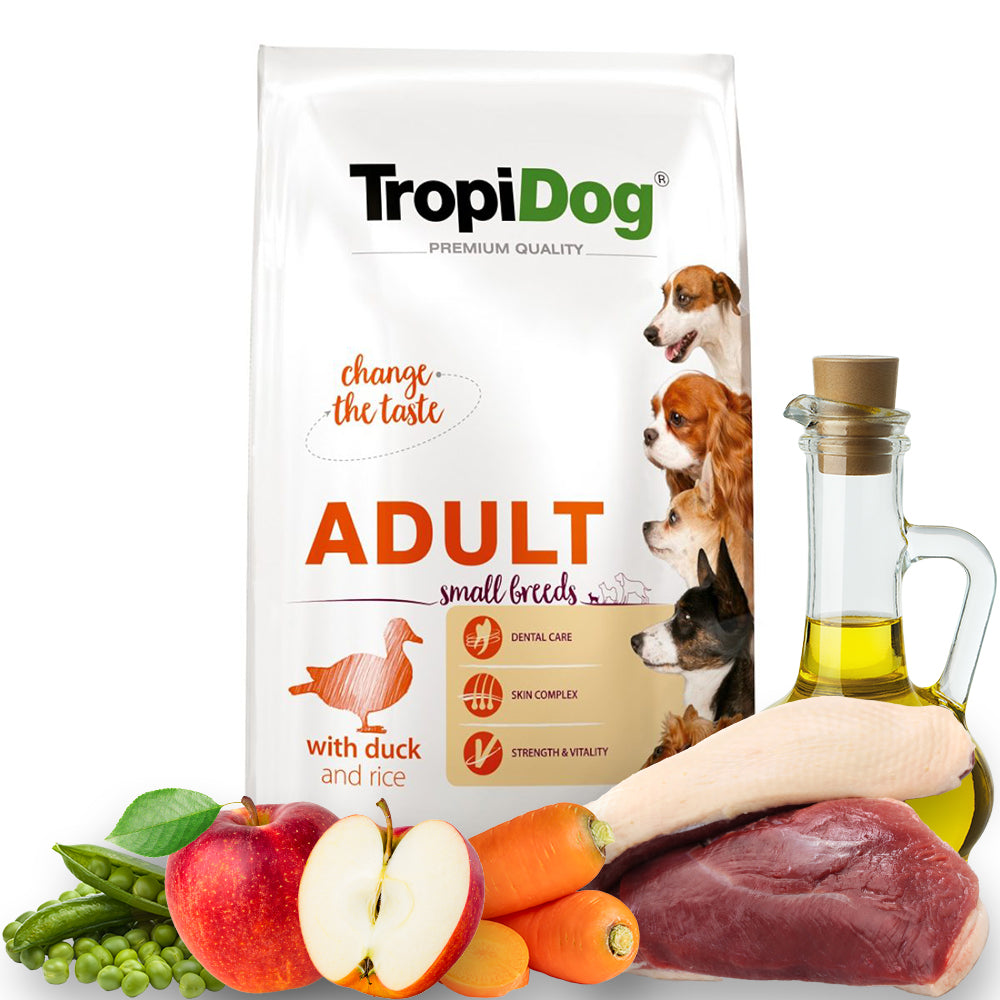 Tropidog Small Duck 8kg Adult mini for small breed dogs