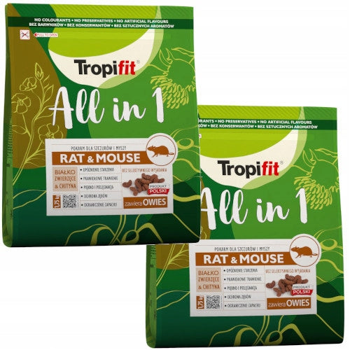 Tropifit All in 1 Rat & Mouse Food 2x1.75kg