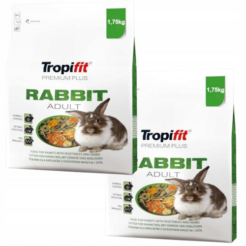 Tropifit Premium Plus - Rabbit Adult - rabbit food 2x1,75kg