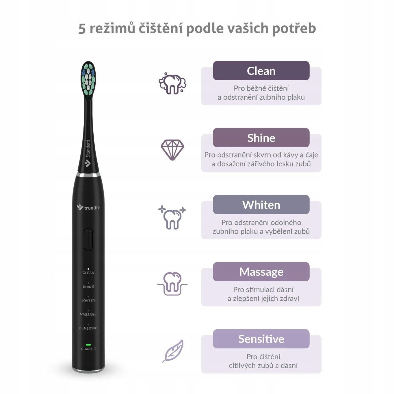 TrueLife SonicBrush Clean30 Black Brand TrueLife