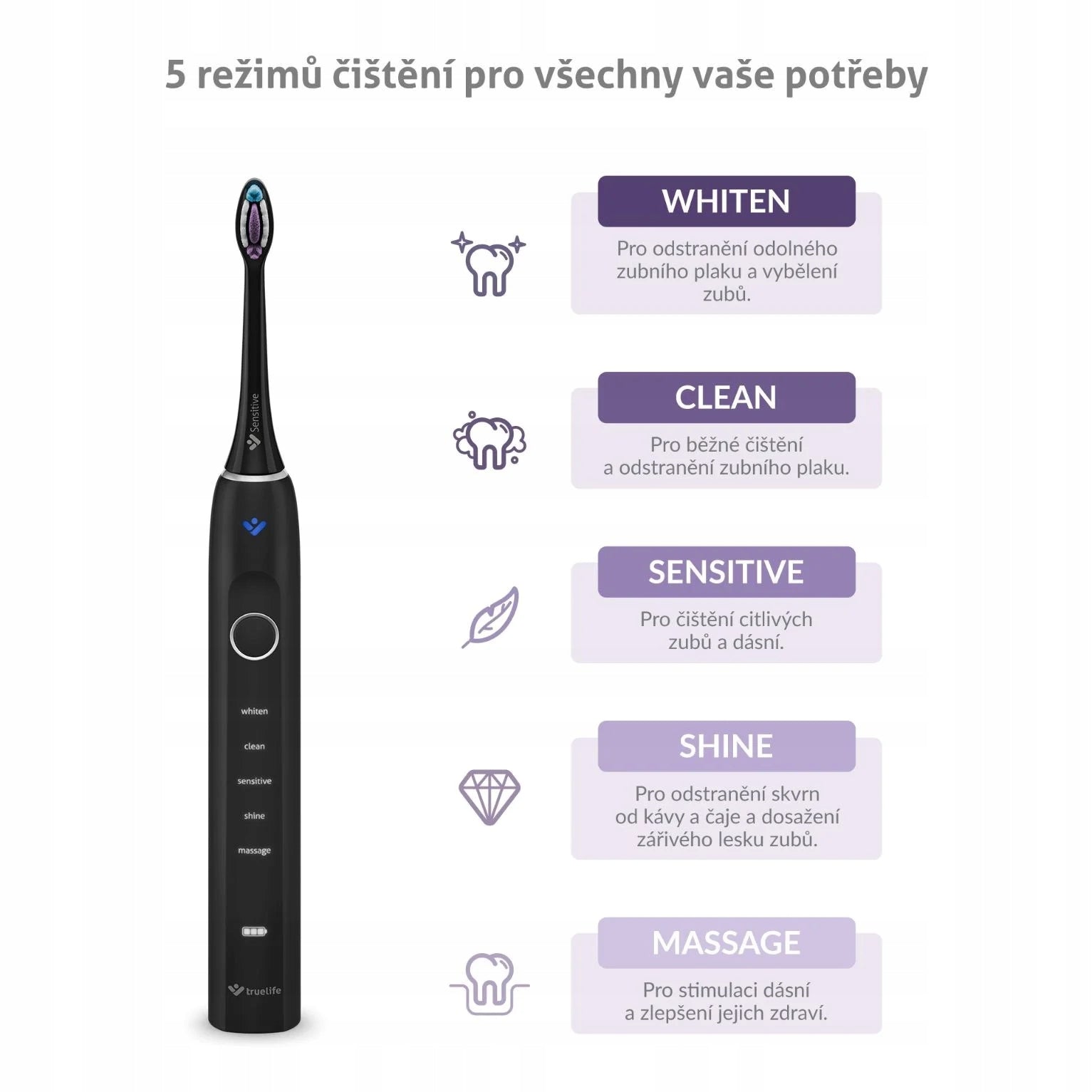TrueLife SonicBrush Clean70 UV Black Brand TrueLife
