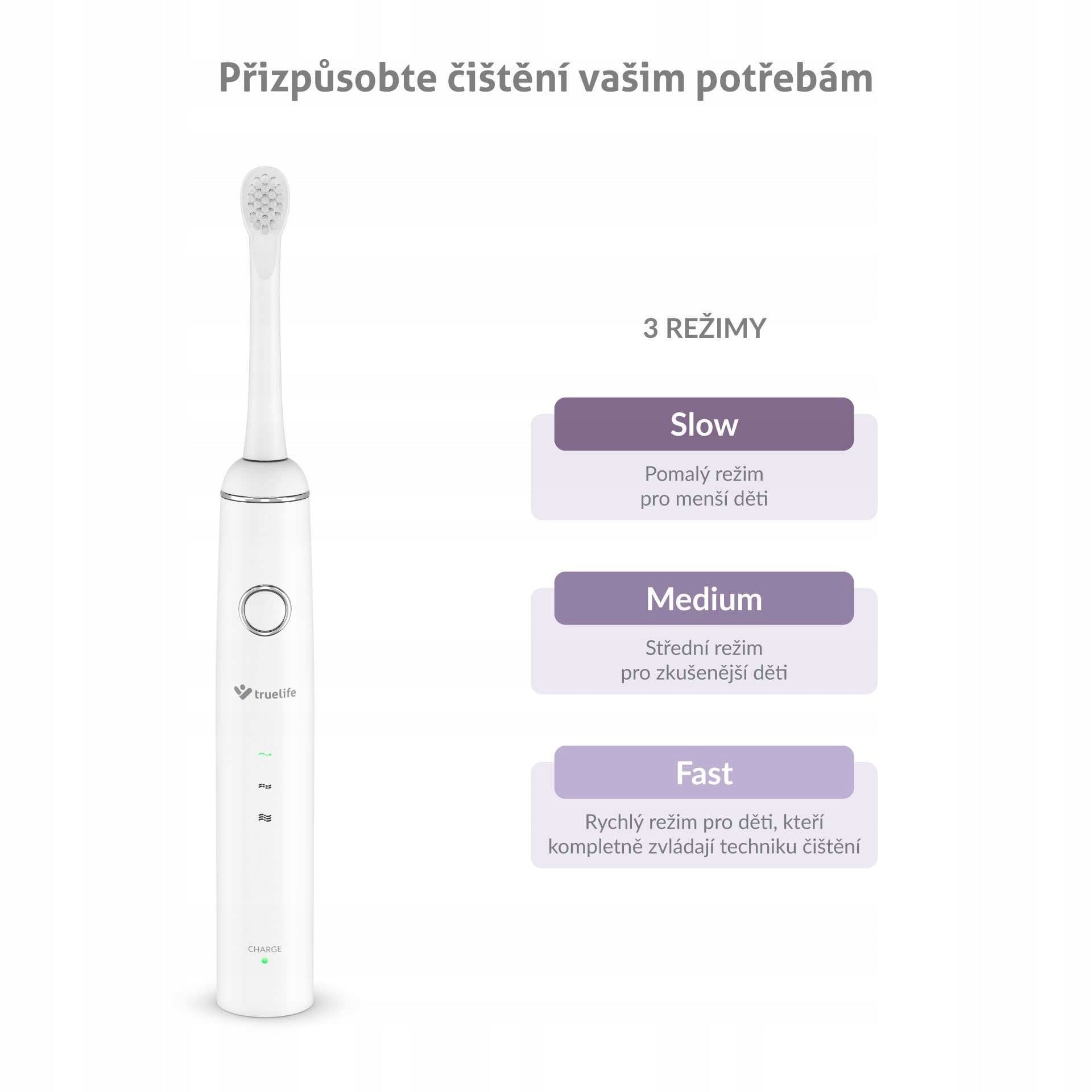 TrueLife SonicBrush Junior J100 Dominant color white