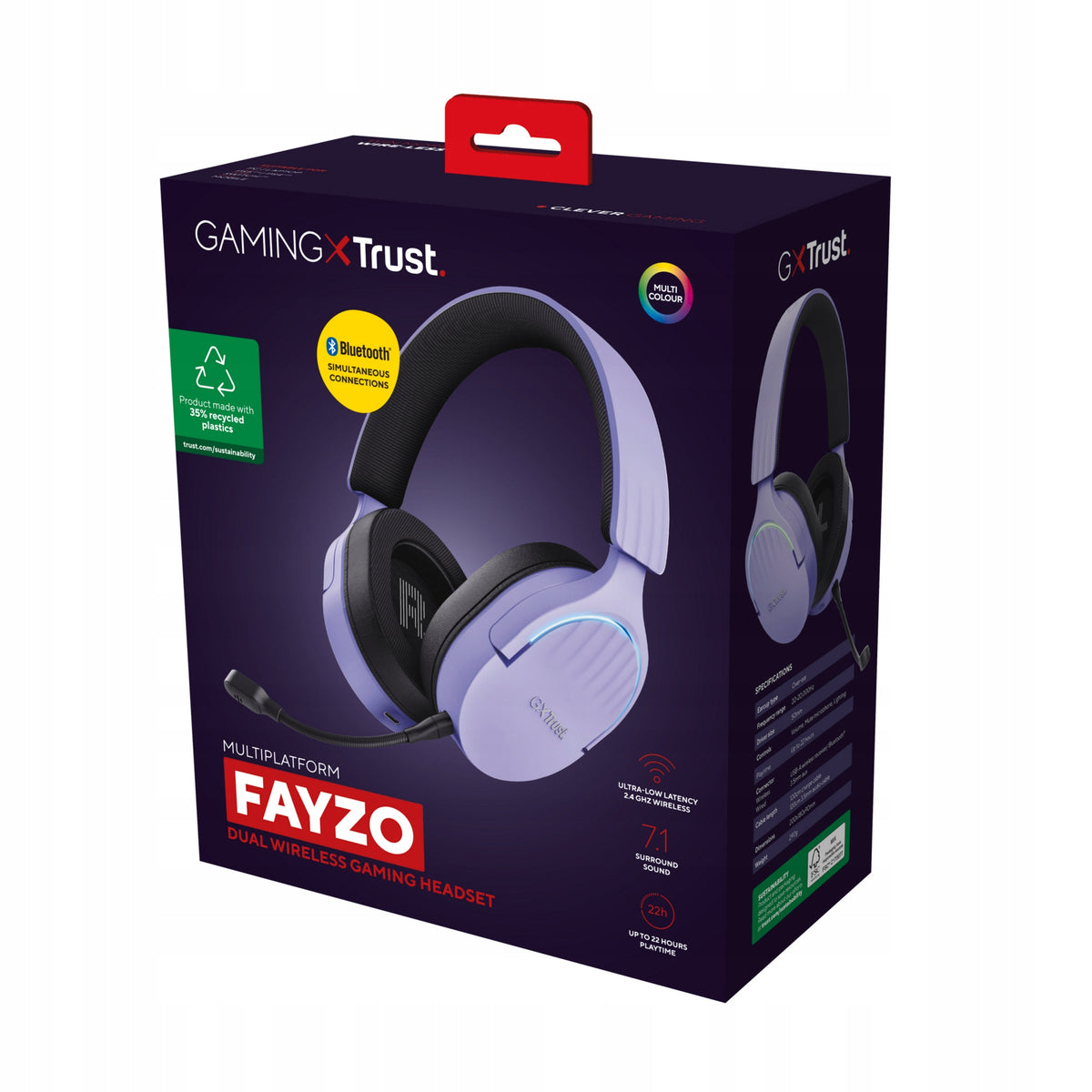 Trust GXT 491 Fayzo Wireless Over-Ear Headphones Manufacturer code 25305