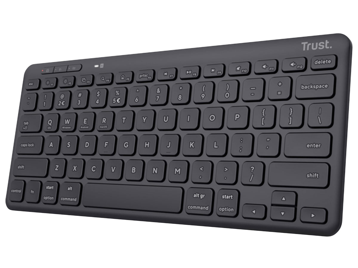 Trust Lyra Qwertz 85% Recycled Bluetooth Wireless Keyboard
