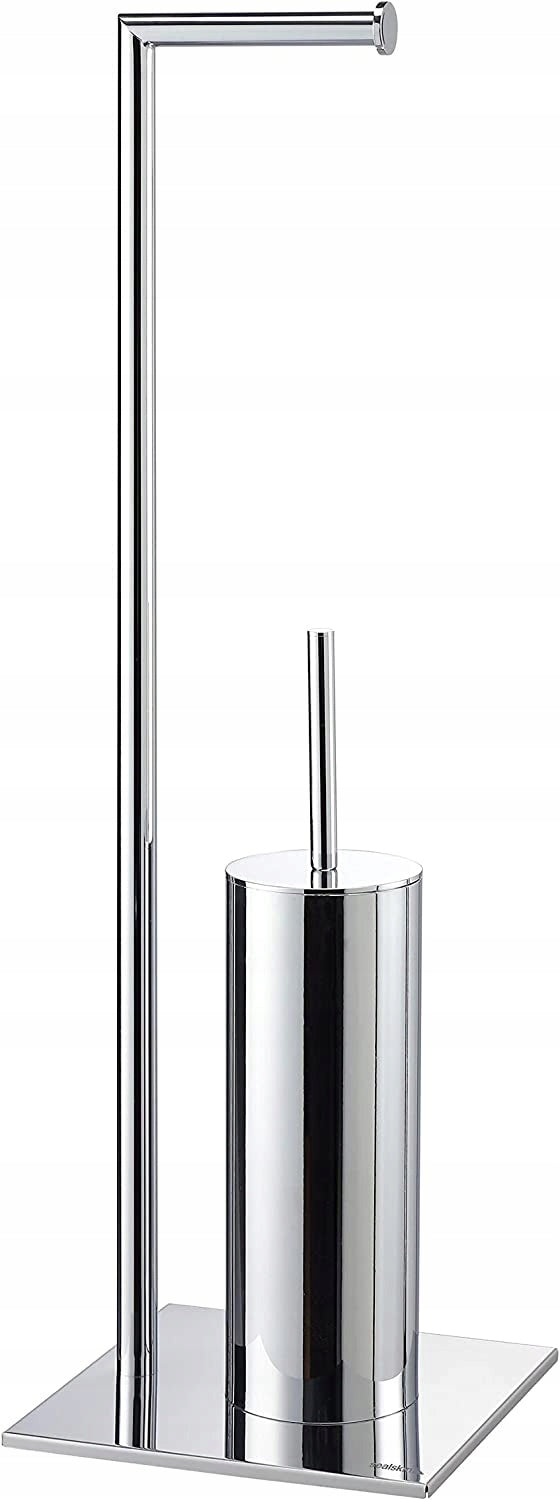 Tube Toilet paper holder + Chrome brush
