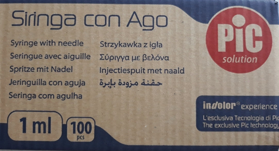 Tuberculin Syringes PIC 1ml G26 0,45x12,7mm
