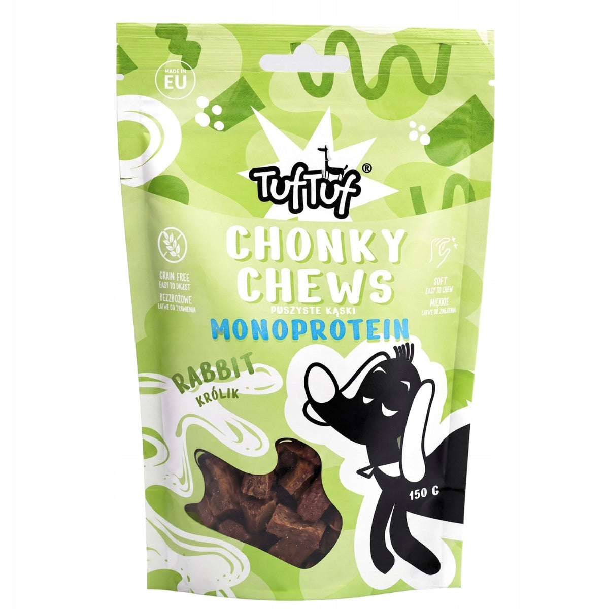 TufTuf Chonky Chews Dog Treat Rabbit 150g