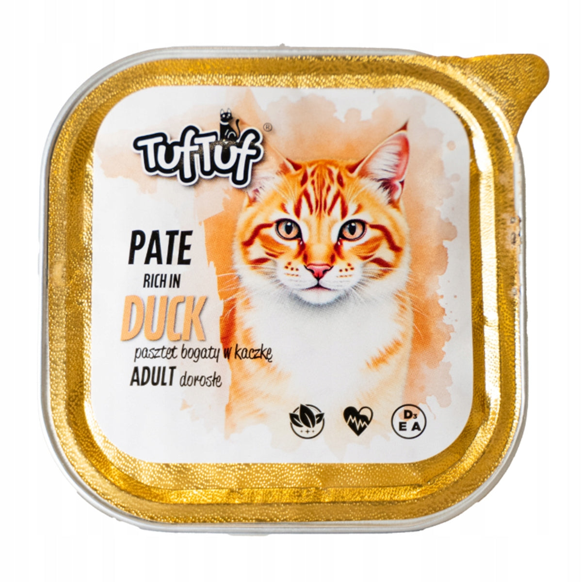 TufTuf wet cat food pate Duck tray 100g Pate