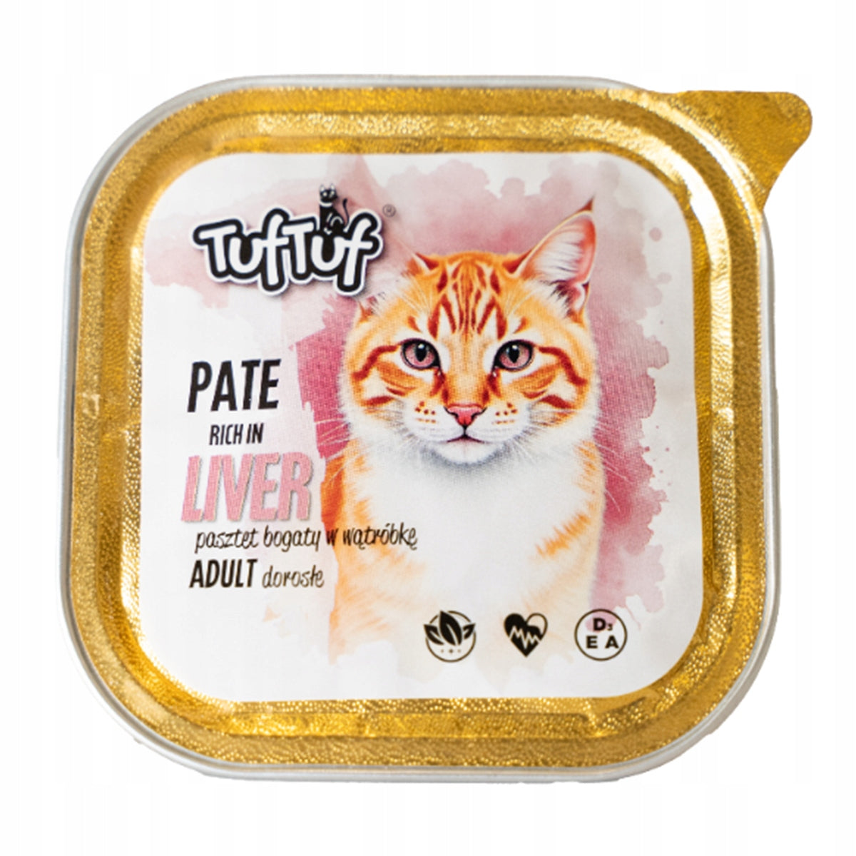 TufTuf wet cat food pate Liver tray 100g Pate