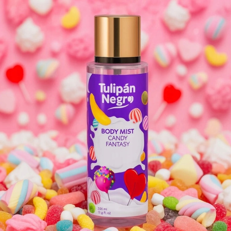 Tulipan Negro Perfumowany spray do ciała Cukierkowe fantazje 250ml Packaging status original