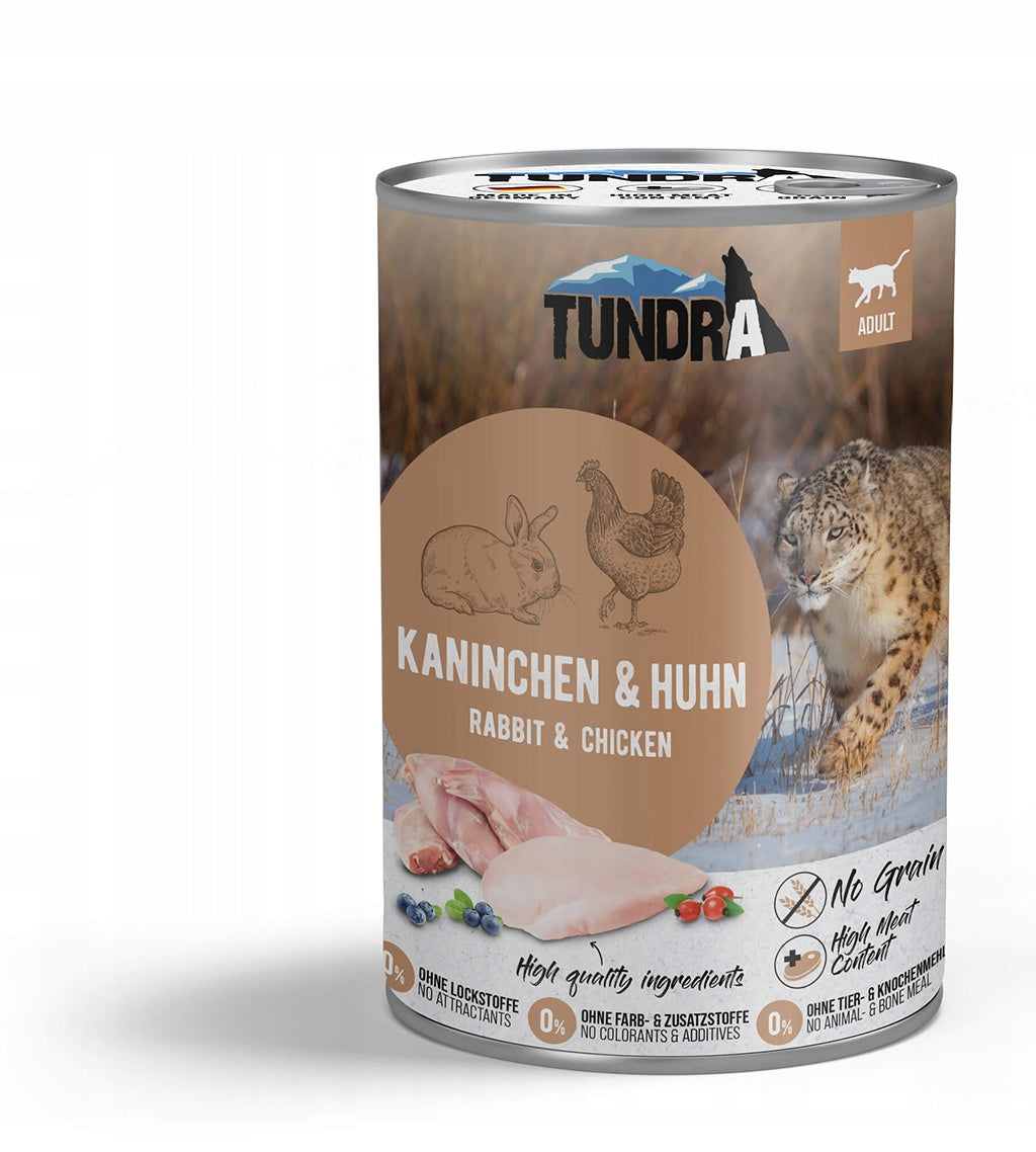 Tundra Cat Rabbit and Chicken Wet Cat Food Can 400g